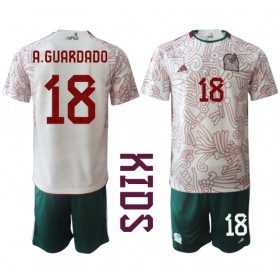 Baby Fußballbekleidung Mexiko Andres Guardado #18 Auswärtstrikot WM 2022 Kurzarm (+ kurze hosen)